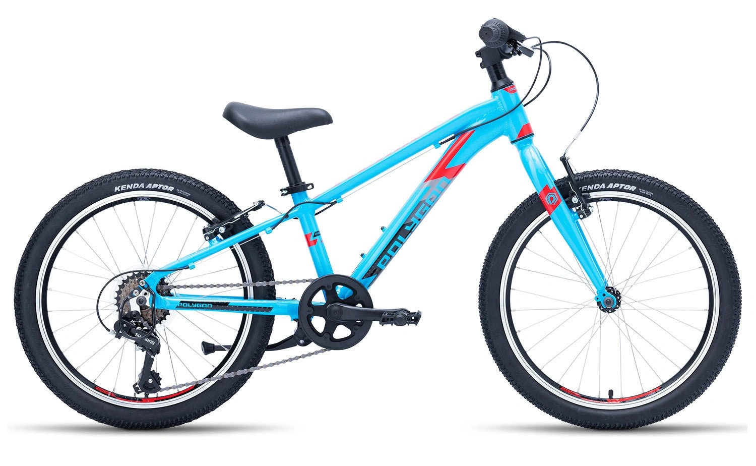Vélo Enfant Polygon Premier 20 Ultraléger Bleu Clair: L'aventure légère commence ici, un plaisir garanti pour les jeunes cyclistes!
